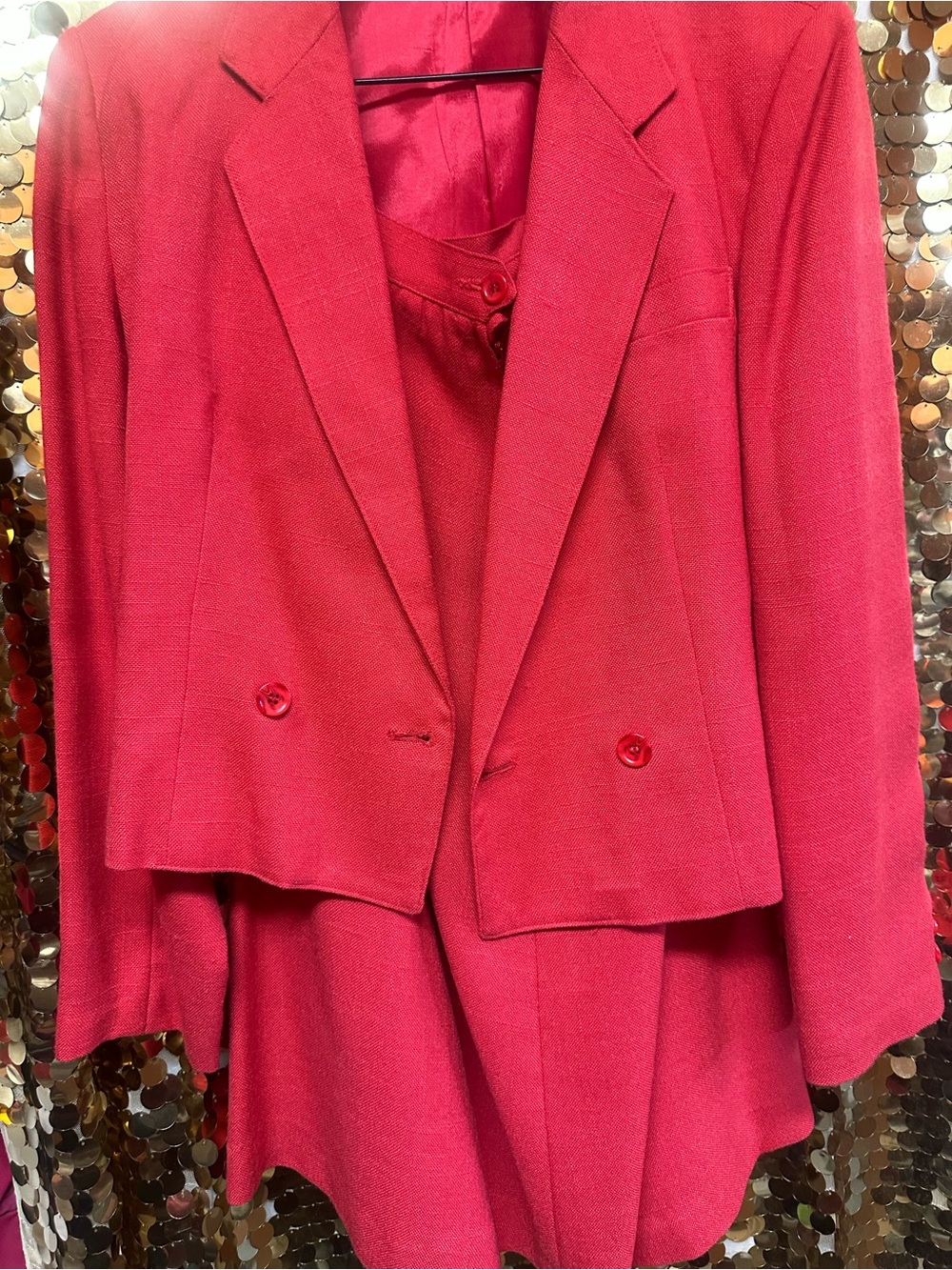 Vintage Red Skirt Set